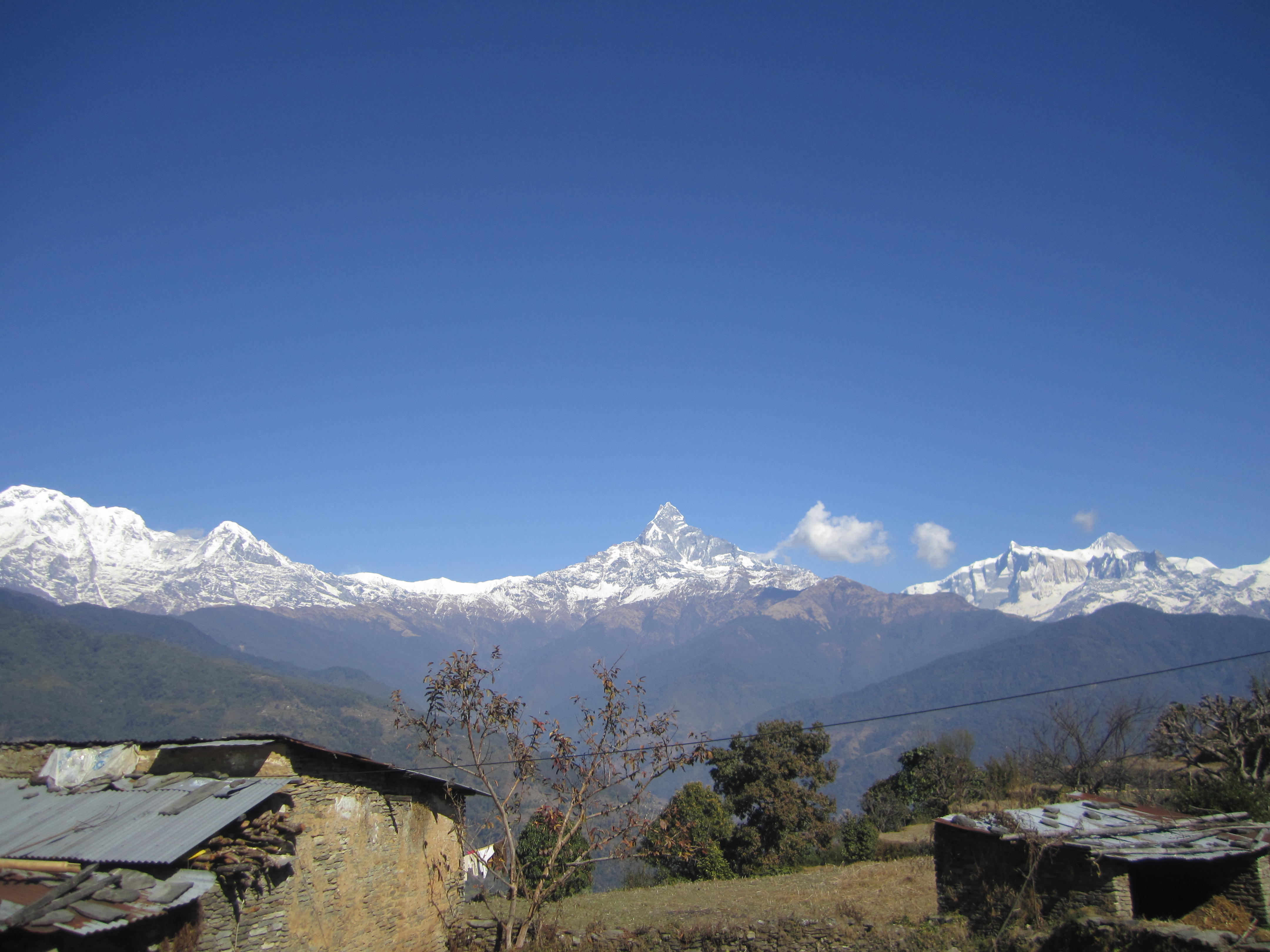 Pokhara to Lowang 1600M by bus /2hrs. Overnight at Local Home stay.'