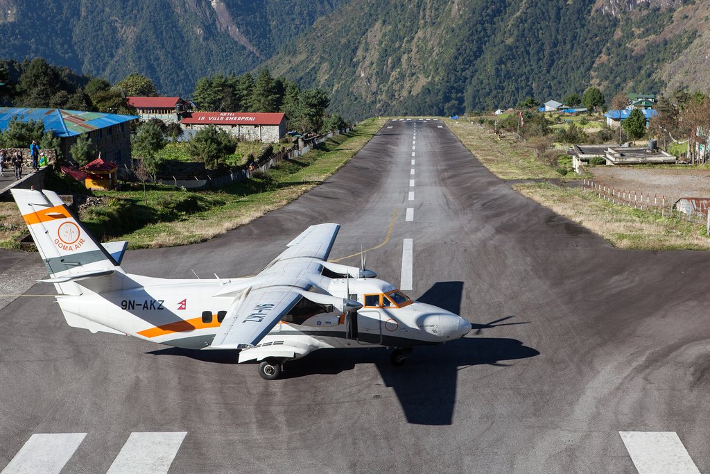 Fly to Lukla (2,860m/9,383 ft)