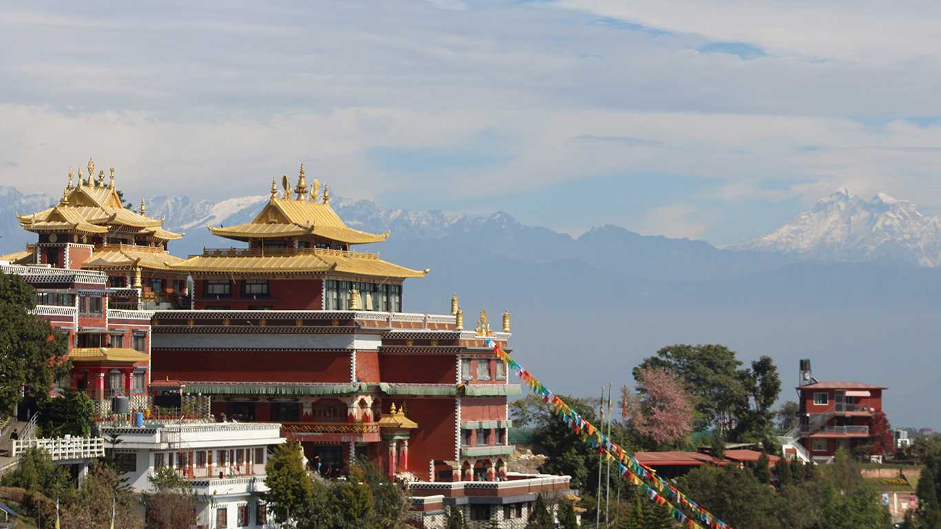 Drive Kathmandu to Namobuddha. Trek to Balthali village.'