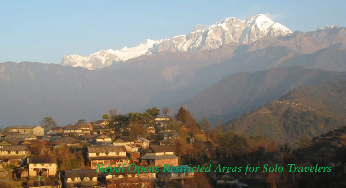 Solo traveler trekking through Nepal's restricted Himalayan region under the new trekking regulations