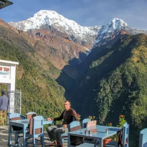  Trek Chomrong to Kimche.  Drive to Pokhara  Via Nayapul