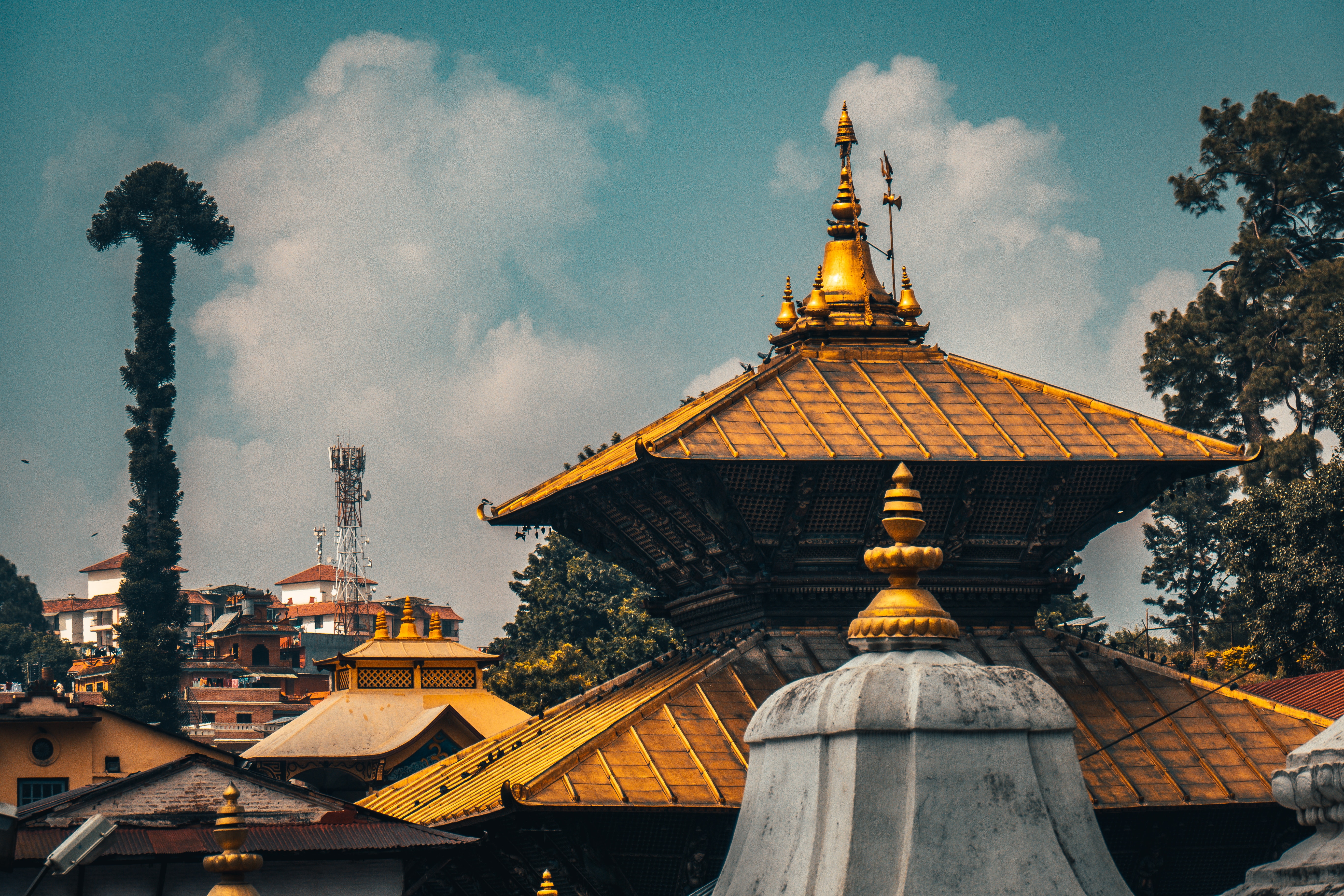 Fly Pokhara to Kathmandu. Shopping.
