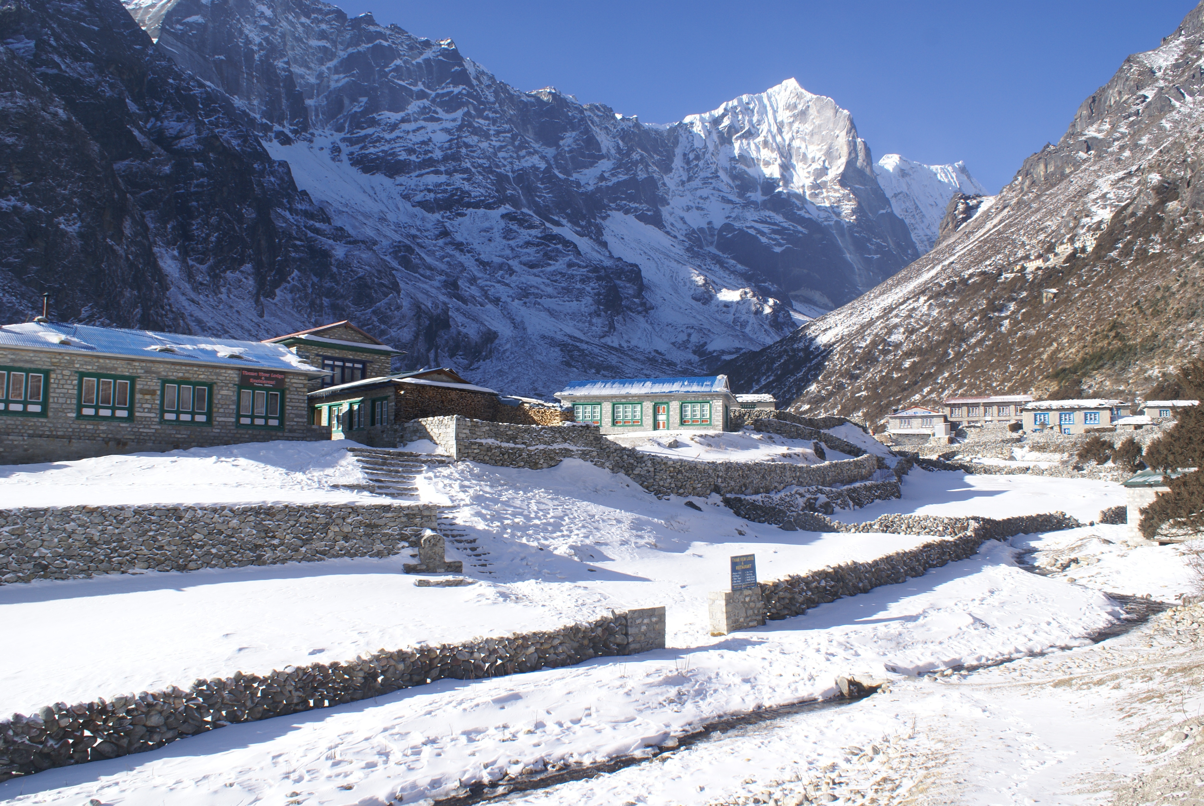 Day for acclimatization in Namche Bazaar. Excursion to Syangboche and Thame village. O/n at mountain Lodge.'