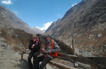Trek from Lama hotel to Langtang Village'