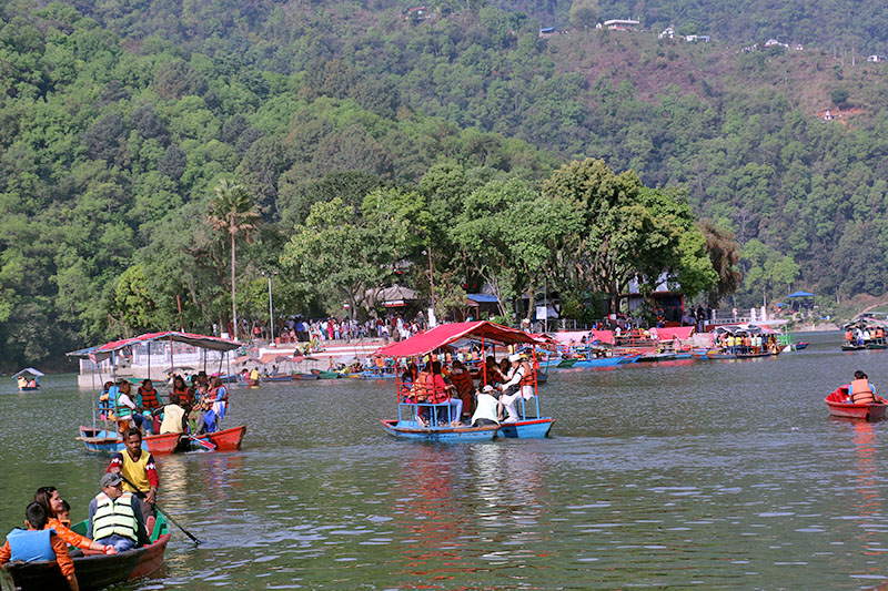 Phewa Lake sightseeing.