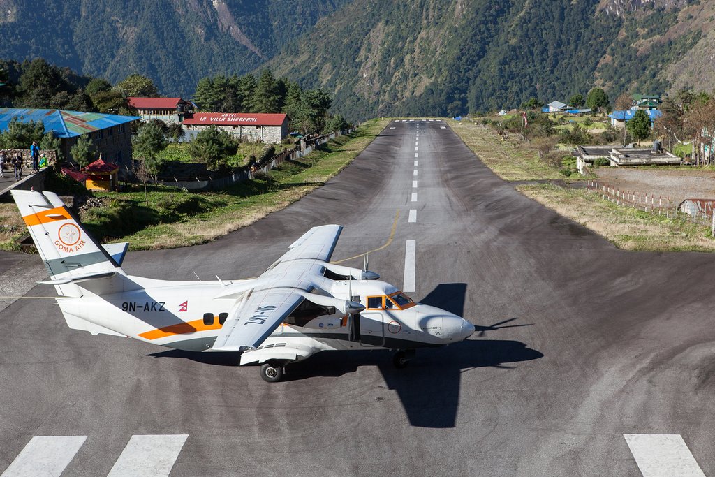 Trek to Lukla.'