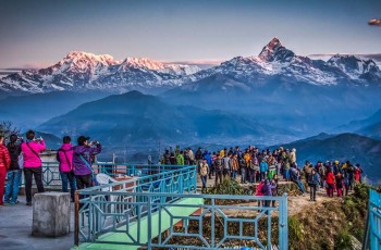 Sarangkot sunrise. Pokhara city tour'