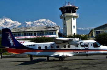 End of the trek. Fly back to Kathmandu'