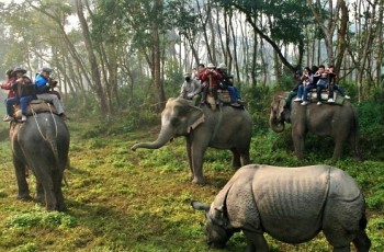 Jungle activities at Chitwan National Park'