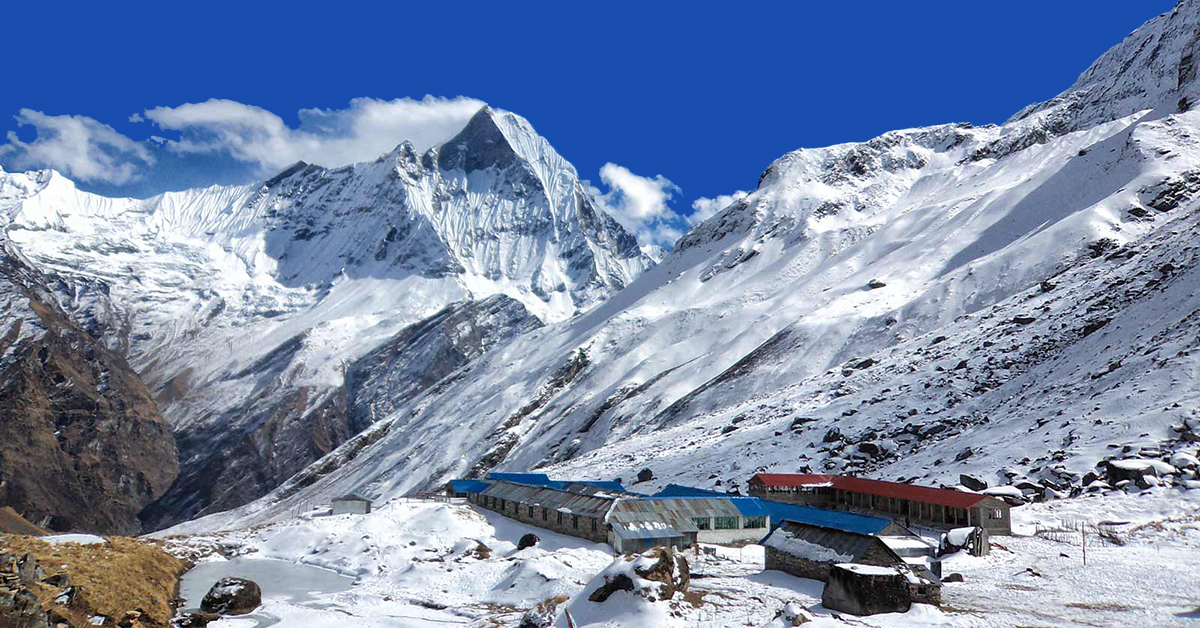  Trek Annapurna Base camp to Sinwa ( 2360m)'