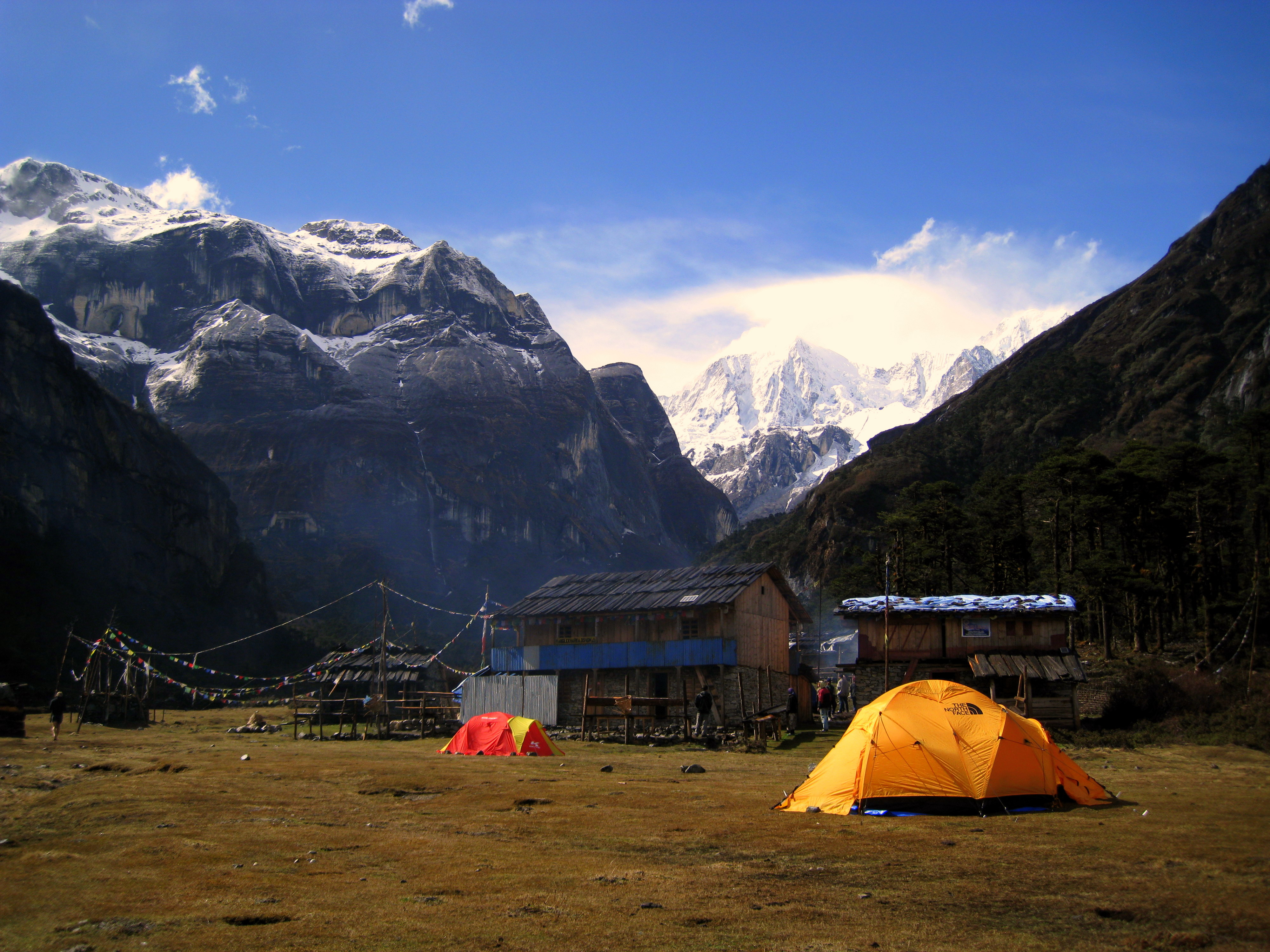 Trekking to East Col High Camp.'