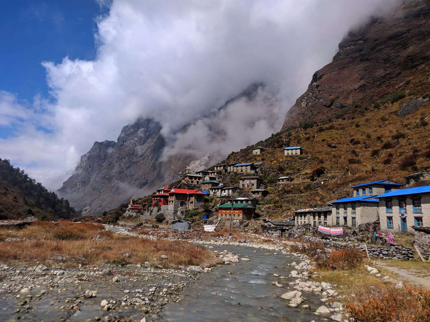 Kelthang Kharka to Beding (3690M) / 6hrs walk / Overnight at mountain lodge or tented camp'