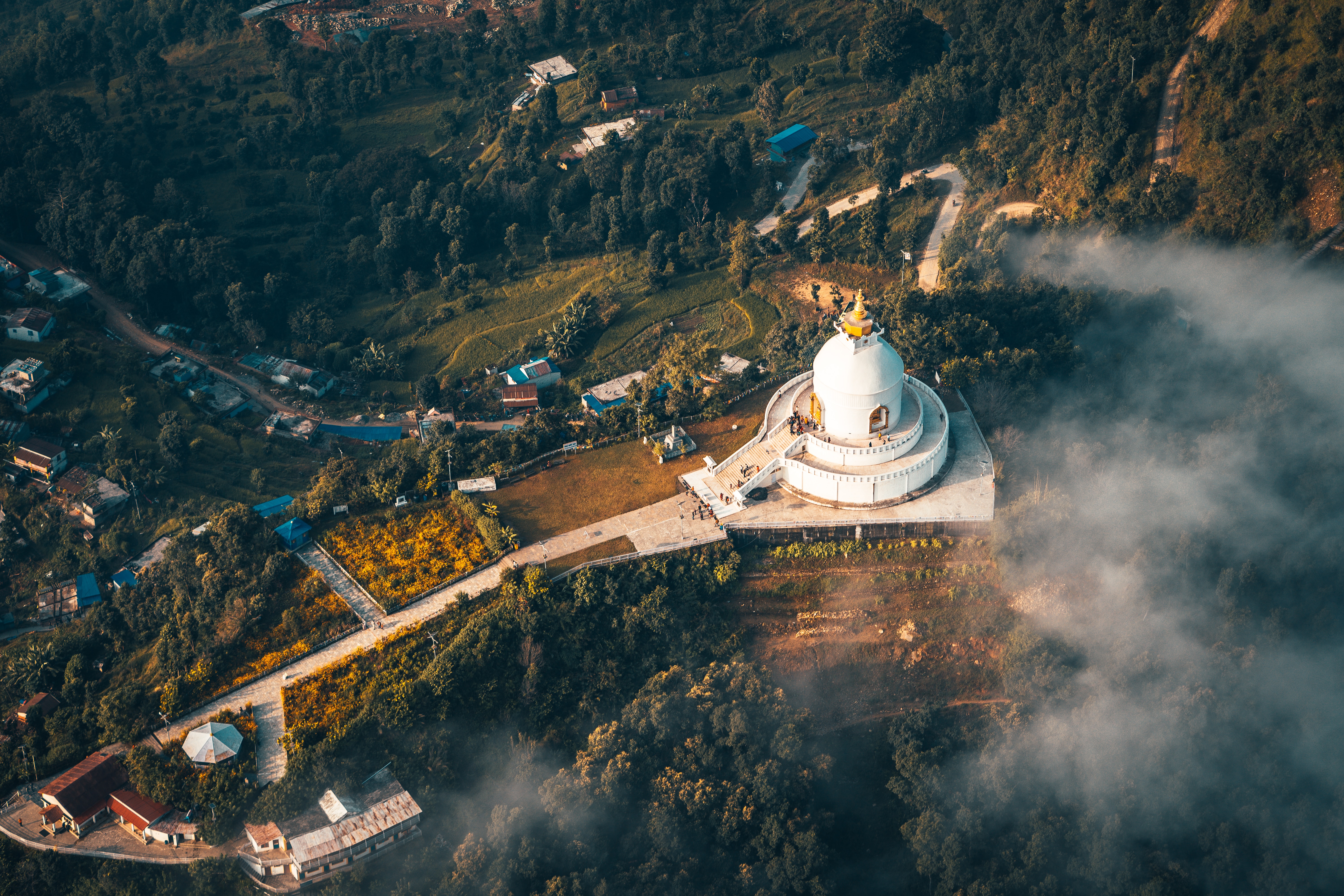 Fly Lumbini to Pokhara. Sightseeing.