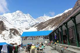Himalayan Hotel to Machhapuchhre Base Camp. O/n in Mountain Lodge.
