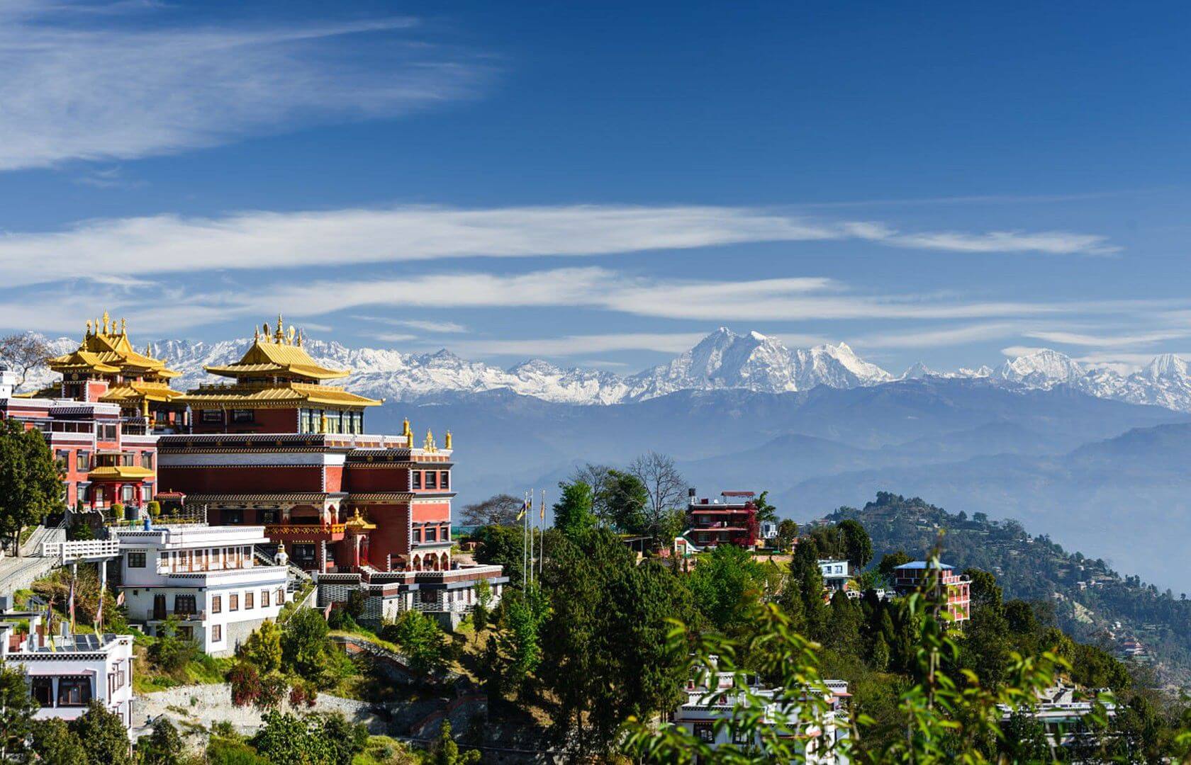 Kathmandu valley sightseeing. Drive to Sankhu. Hike to Nagarkot. Overnight at hotel in Nagarkot'