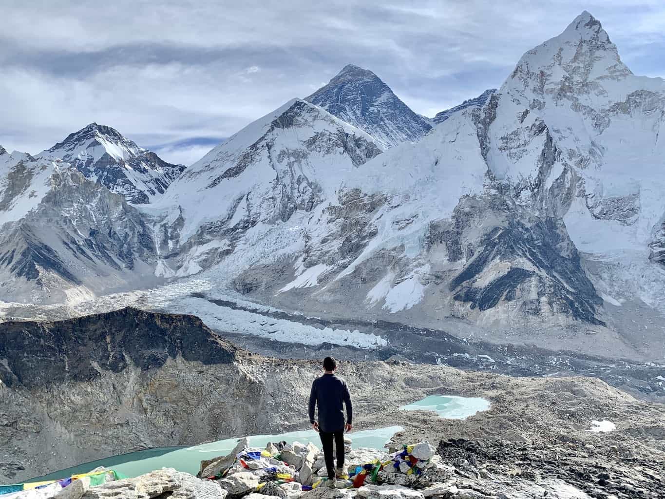 Climb Kalapathar (5555m/18220ft) and down to the Pheruche (4,312m/14169ft). via Lobuche (4930m/16170ft)'