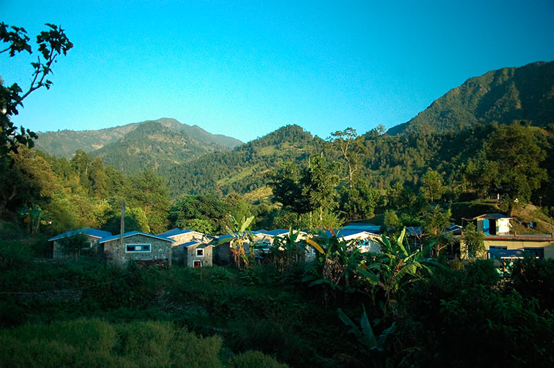 Trek Syaulli Bazaar. Drive to Pokhara.'