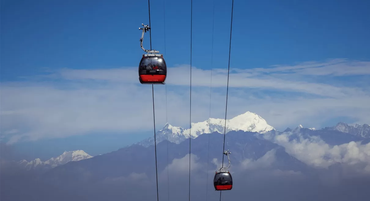 Cable car to Chandragiri Hill with panoramic Himalayan views from Kathmandu