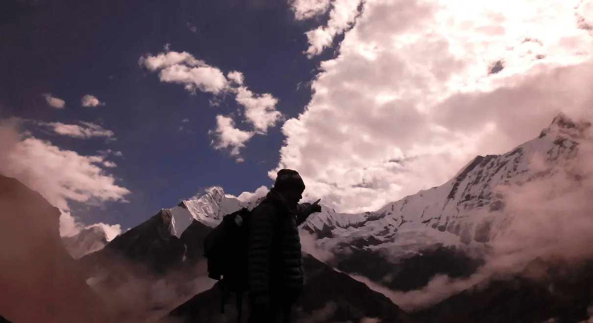 Christmas New Year Annapurna Base Camp Trek with mountain sunrise view