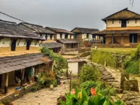 Drive Pokhara to Phedi. Hike to Dhampus