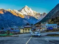 Fly to Lukla (2,840m), and trek to Phakding (2,610m).