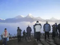 Morning hiking to Poonhill then trek to Tatopani