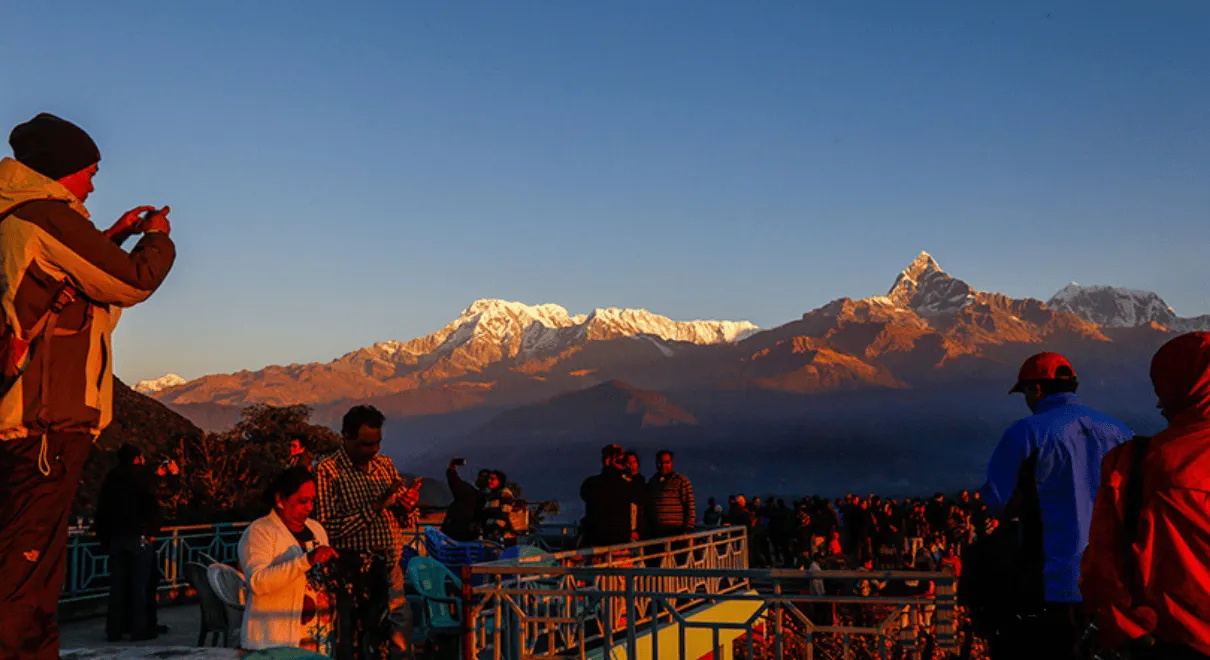 Romantic couple on Nepal honeymoon enjoying Kathmandu temples, Pokhara lakeside, and Chitwan safari