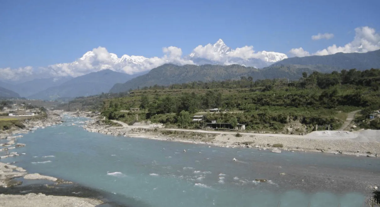 Romantic terrace dining with mountain views Nepal honeymoon