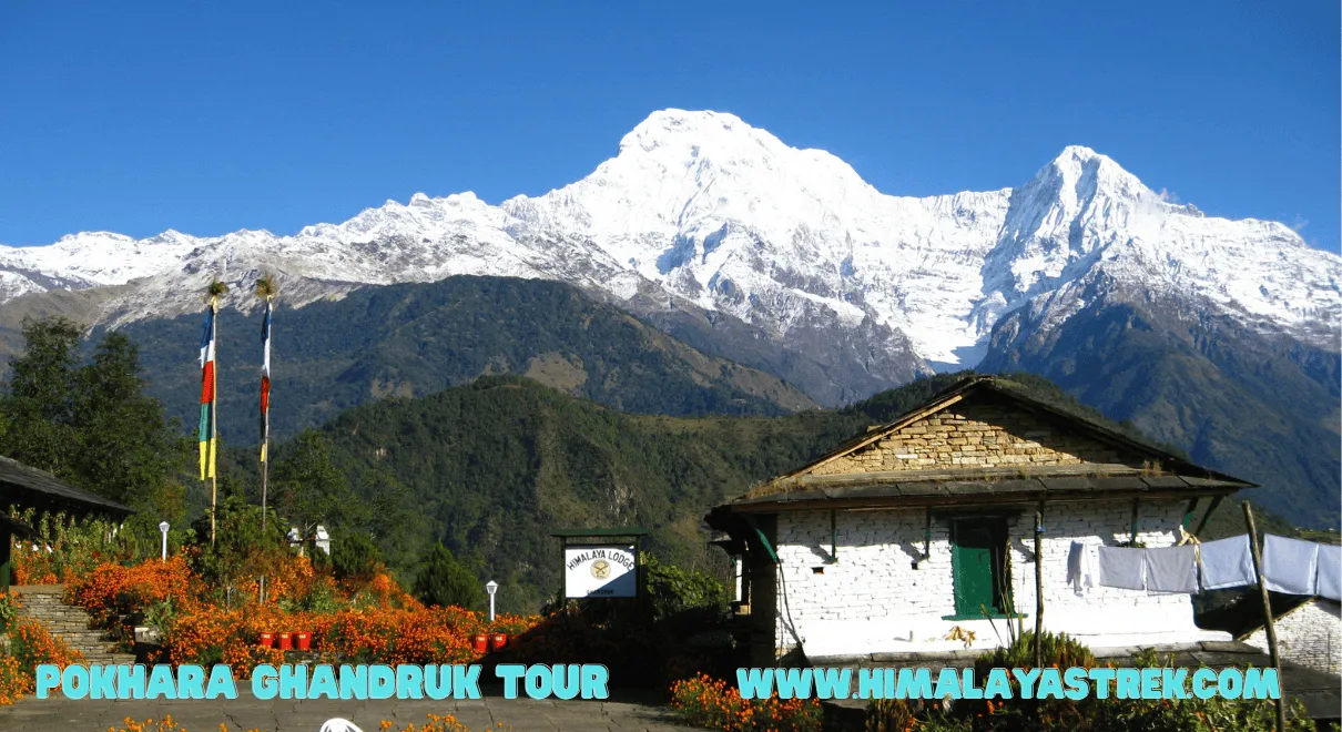 Pokhara to Ghandruk village trek with Annapurna mountain views and traditional Gurung culture