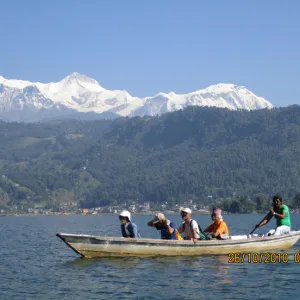 Trek to Chhomrong (2,140m) ,Jhinu Danda and Kimche. Drive Pokhara.
